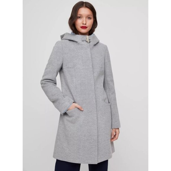 Aritzia Babaton  Grey Pearce Wool-blend coat with hood size XS - Picture 1 of 16